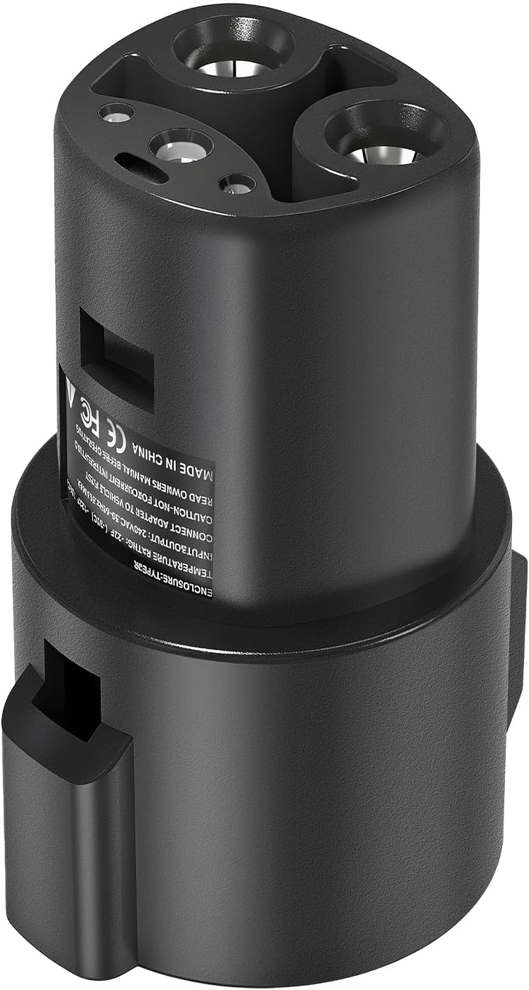 JUSTTOP J1772 Charging Adapter Competible with Tesla Model 3, Y, X, S, and Cybertruck, 80A/240V, Easy to Set Up