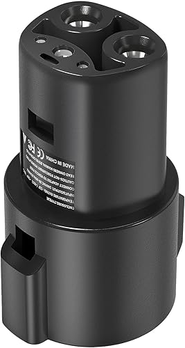 JUSTTOP Adaptador de carga J1772 compatible con Tesla Model 3, Y, X, S y Cybertruck, 80A/240V, fácil de configurar
