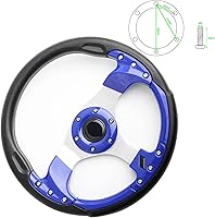 Vista 7 de Volante clásico azul para carrito de golf para Club Car DS y Precedent, EZGO, Yamaha, Universal, para autos de carreras/carritos de golf