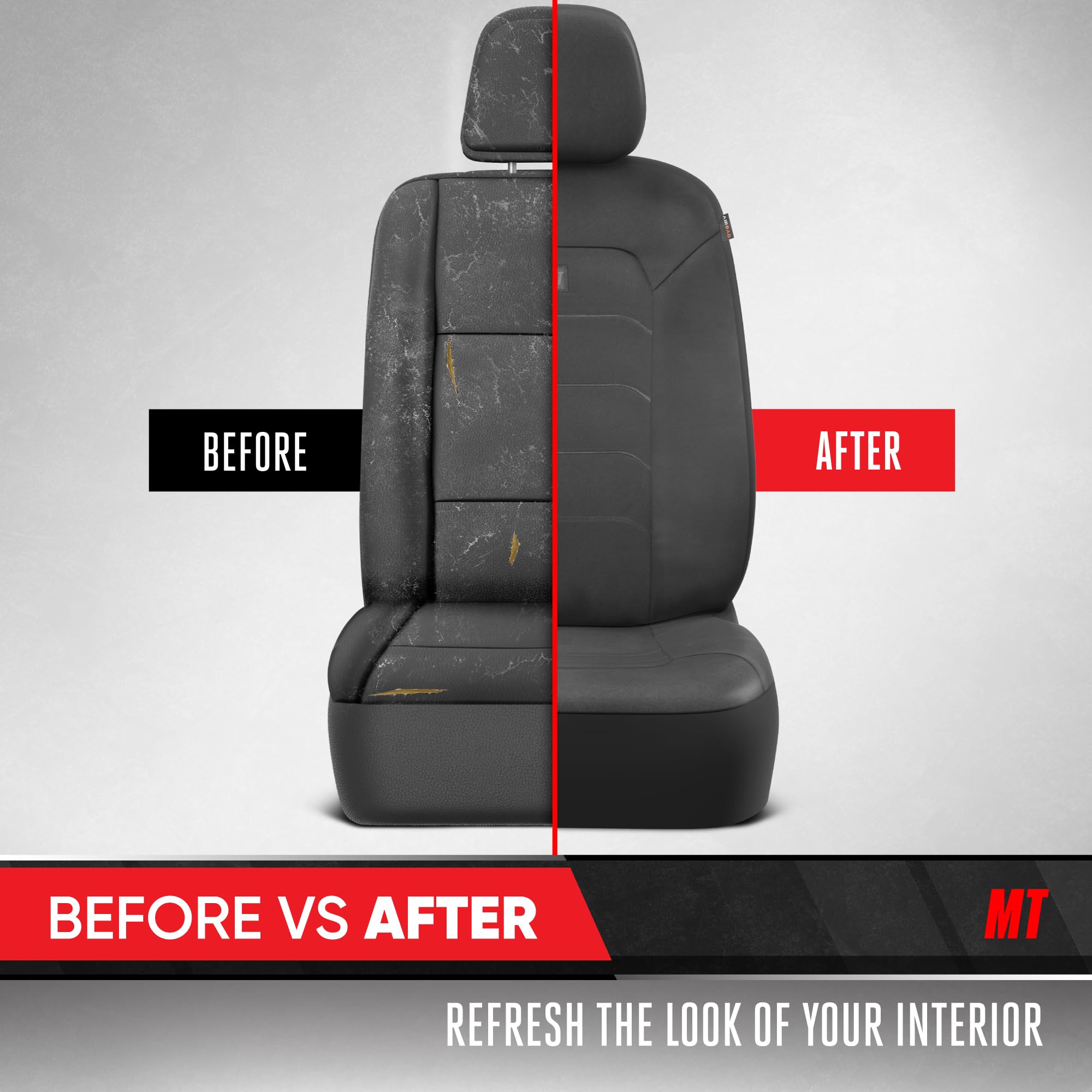Neoprene Advantage wasserdichte Sitzbezüge - LKW, Van & SUV Sitzbezüge für Autos - Vordersitzbezug-Set mit Airbag-Kompatibilität, universelle Passform für Autositze, Schwarz (Armlehnenbezüge Nicht im