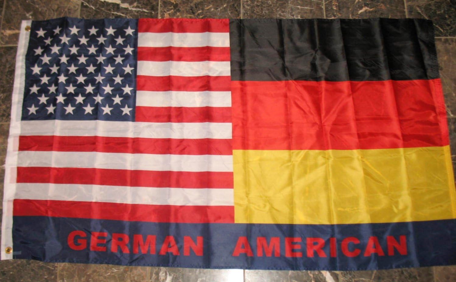 Germany German USA American Flag 3x5 Polyester Banner