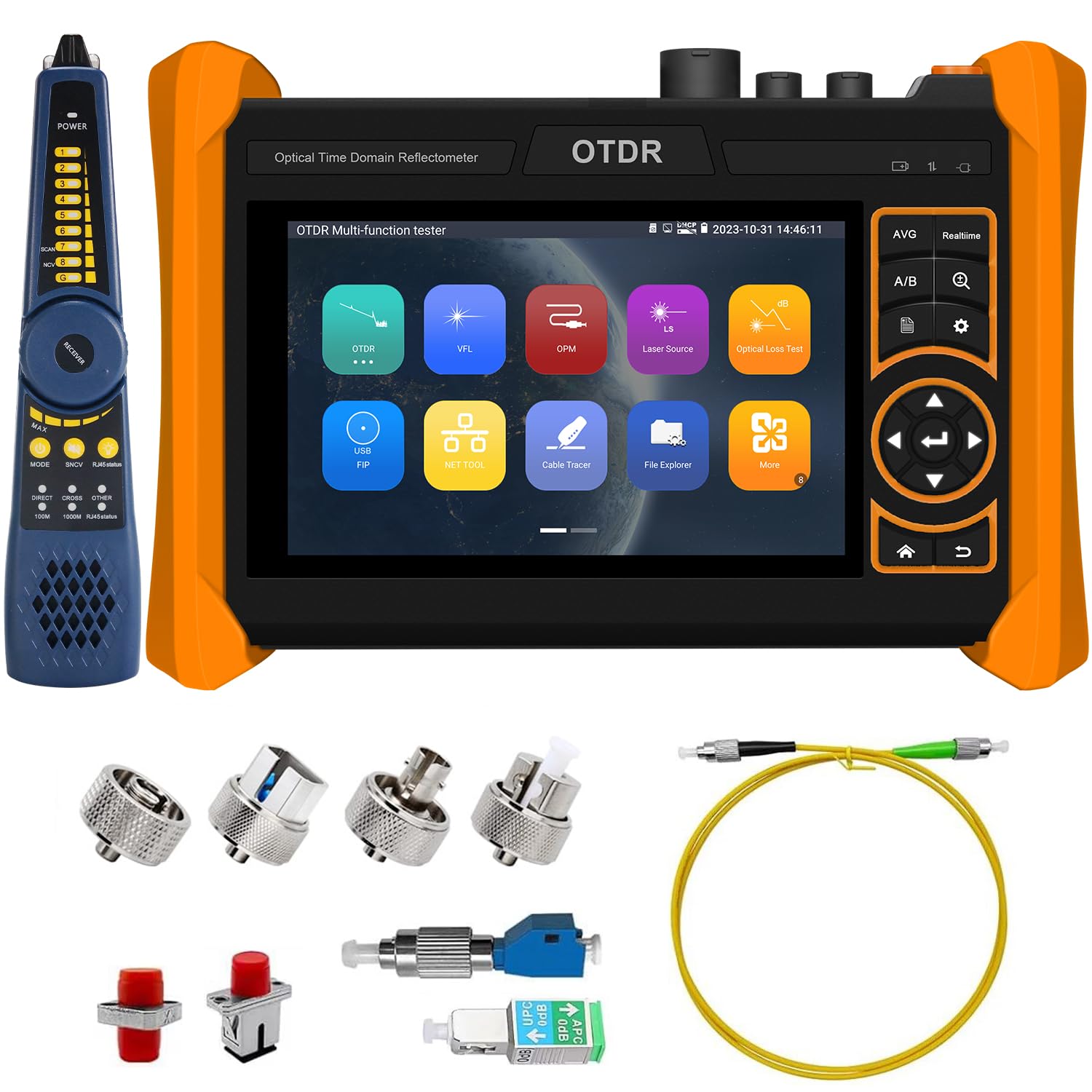 WANLUTECH Testador De Fibra Otdr, 1610 Nm 28 Db Suporte Otdr 1310