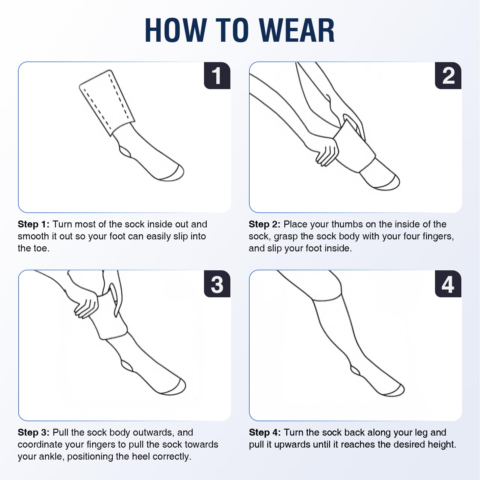 Calze a Compressione Graduata da Donna, Elastiche e Confortevoli, Migliorano la Circolazione, Sollievo per Gambe Stanche e Gonfie, Ideali per Viaggi, Sport e Uso Quotidiano