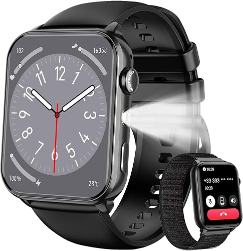 Reloj Inteligente Mujer Hombre con Llamada,1,91" Smartwatch 