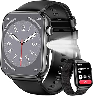 IOWODO Smartwatch Uomo Donna,Orologio Fitness con Chiamate,1.91" Smart Watch Monitor del SpO2/ Sonno,24H Cardiofrequenzimetro,100 modalità Sportive,Fitness Tracker per Android iOS