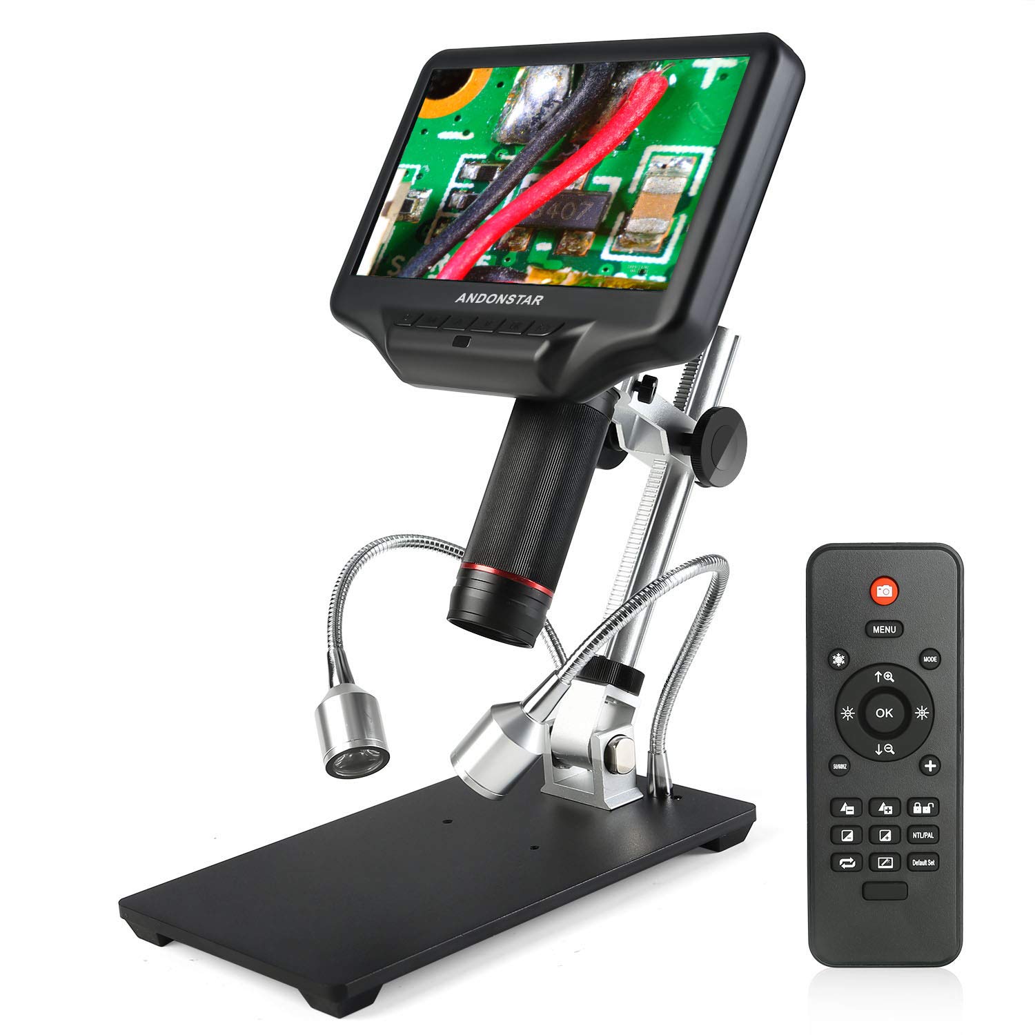 Andonstar AD407 3D HDMI Soldering Digital Microscope with 4MP UHD and 7