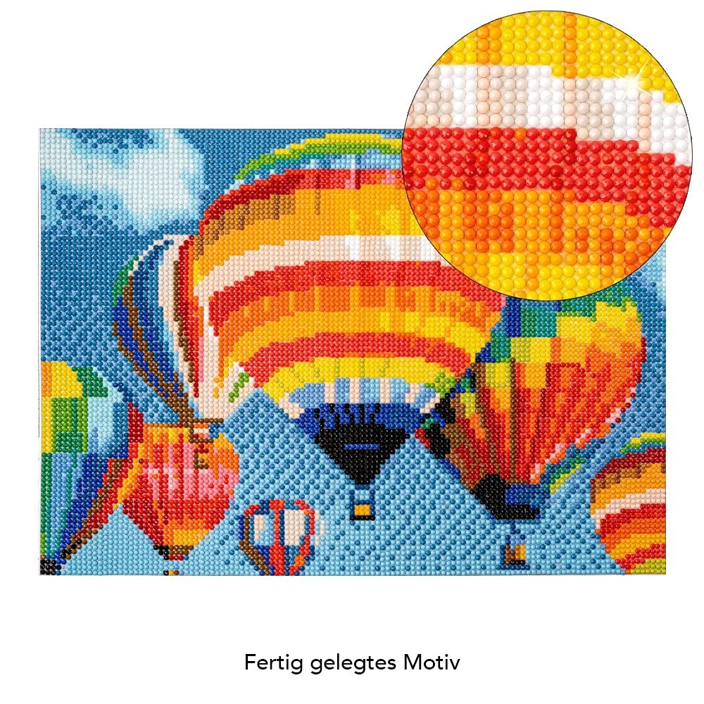 Diamond Painting 5D Ideen Mit Herz – Tela 30x40 Cm Con Motivo Farfalla – Kit Completo Con Strass Rotondi
