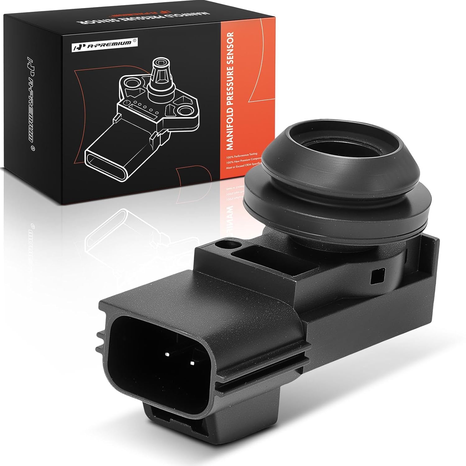 A-Premium Power Brake Booster Sensor Compatible with Chevy, GMC, Buick, Cadillac & Saturn - Silverado 1500, Suburban 1500, Tahoe, Traverse, Acadia, Sierra, Enclave, Escalade, Avalanche, Yukon, Outlook