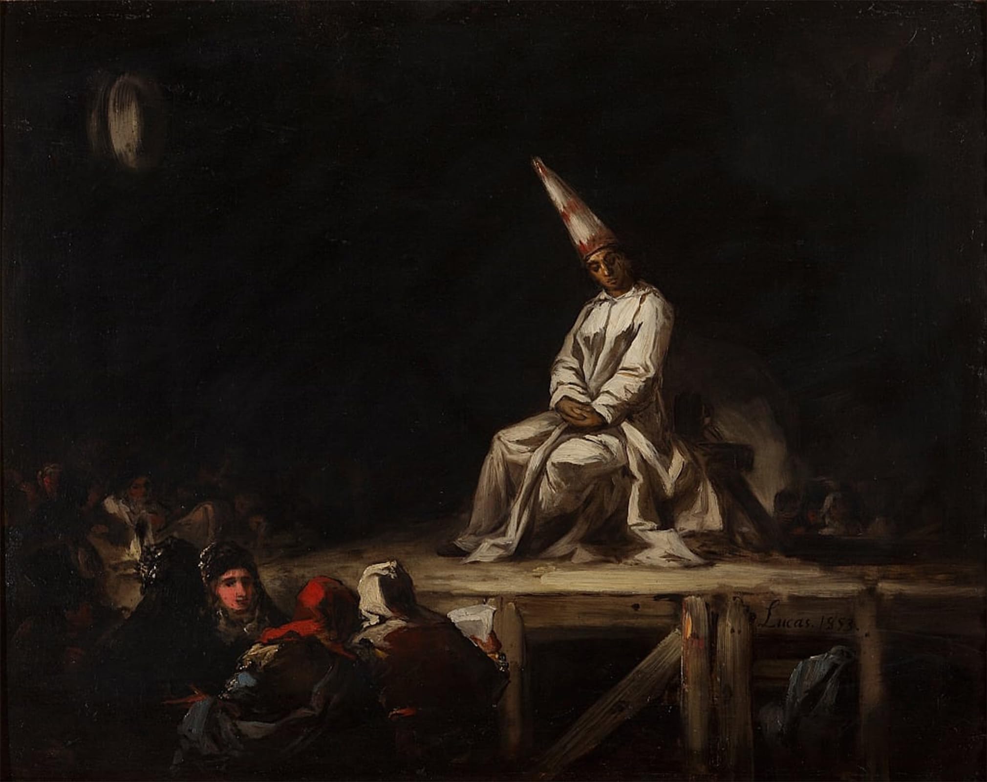 SERENDIPITP Retro Picture Poster Wall Art Pictures Painting Self faith by Eugenio Lucas Velázquez Wall Art Canvas Print for Wall Decor 60x90cm