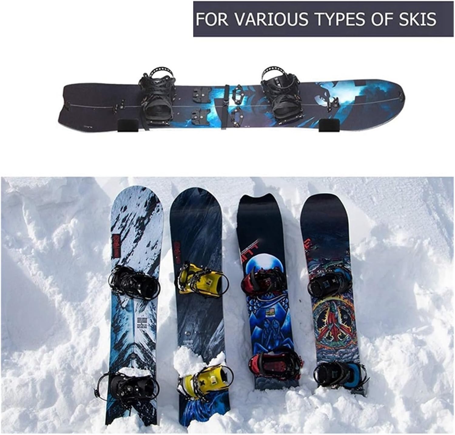 Surfboard Wall Mount Rack, Wall Mount Storage Wall-Mount Surfboard Rack/Display Mount Easy to Use for Indoor Outdoor