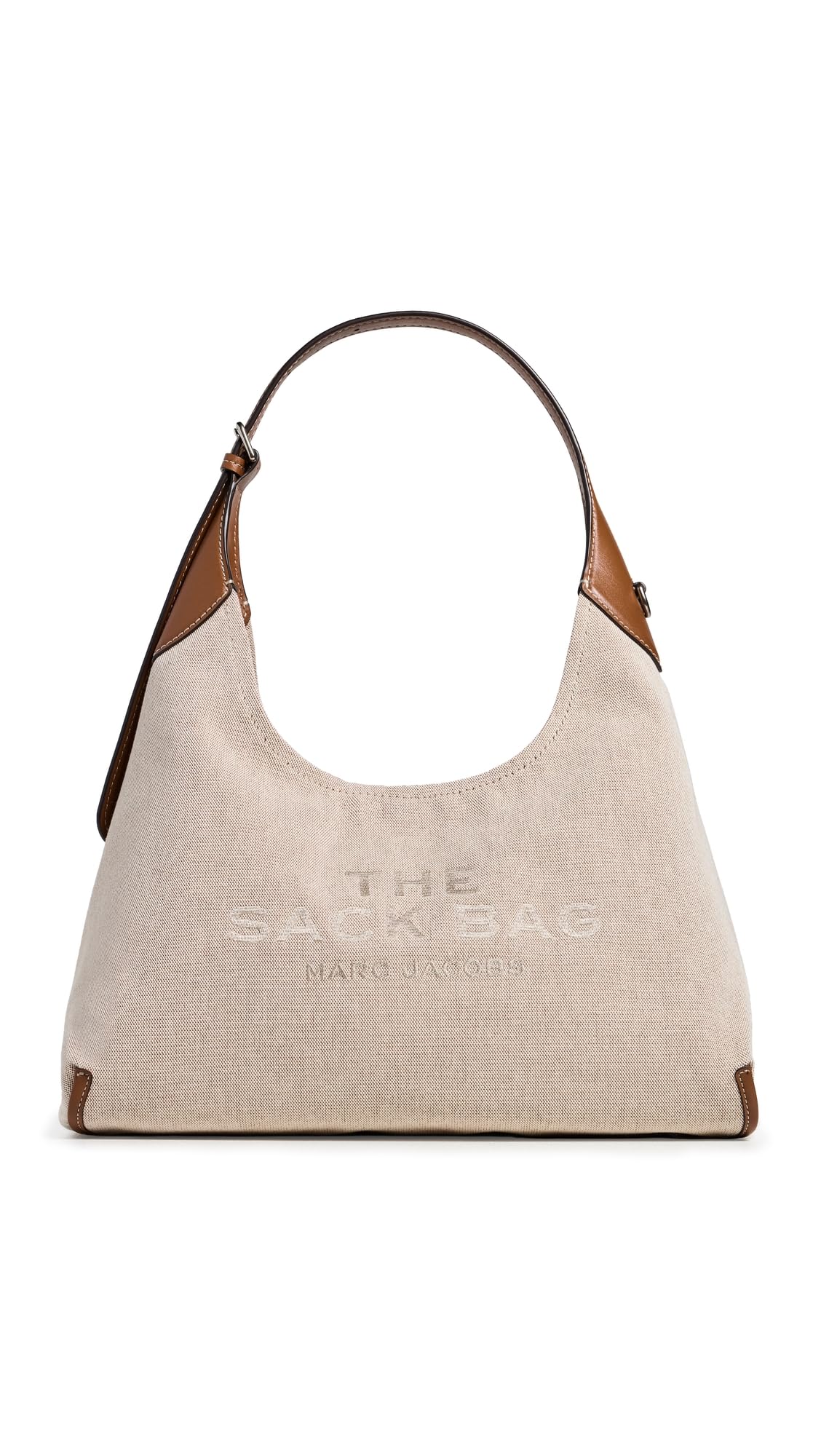 Marc Jacobs The Leather-Trim Canvas Belted Sack Bag
