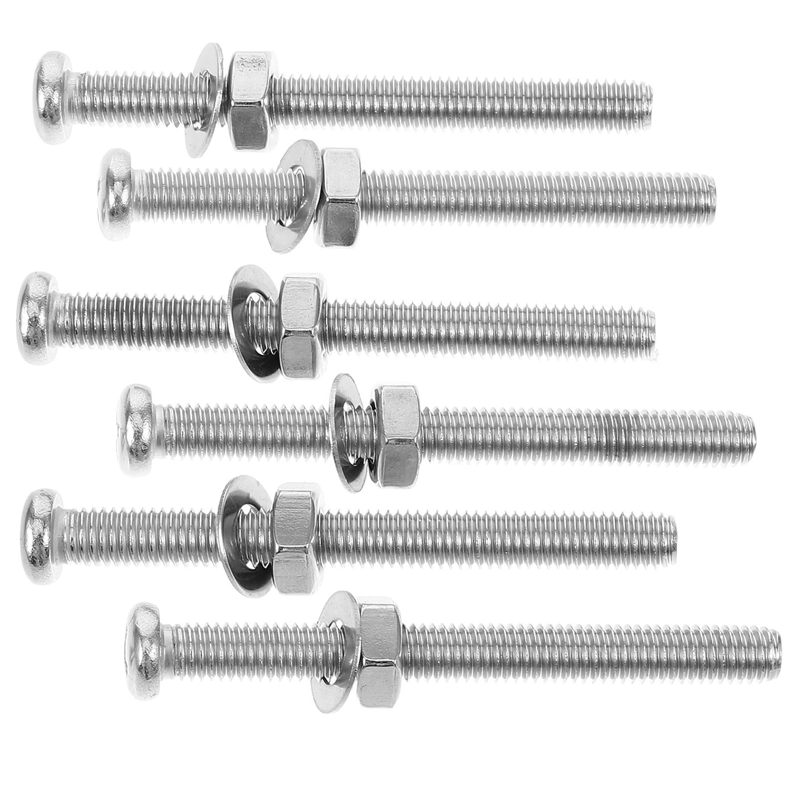 Tornillos de piscina PRETYZOOM de acero inoxidable para escaleras pack de 6 unidades