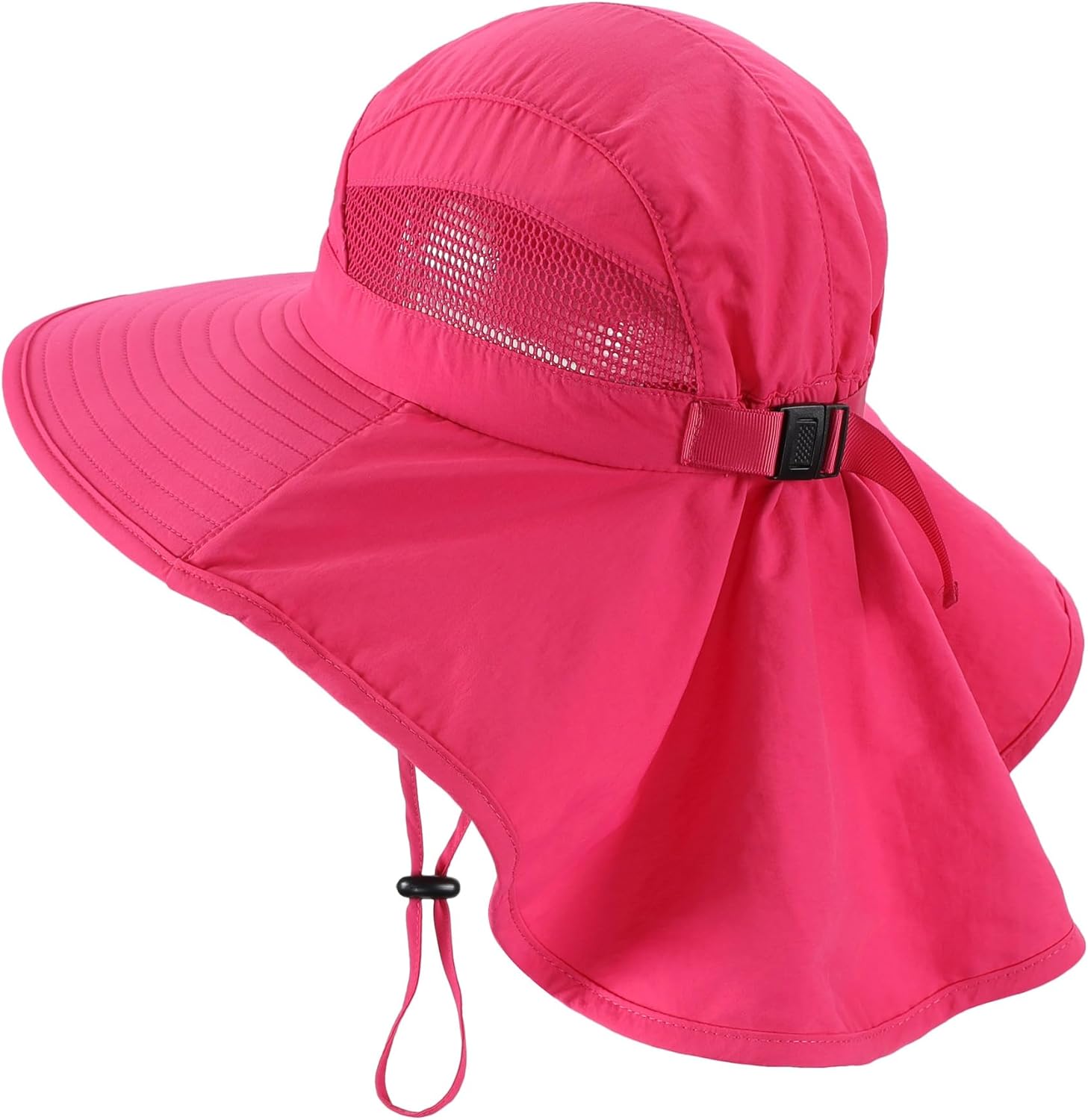 Home Prefer UPF50 Wide Brim Kids Sun Hat Neck Flap Boys Girls Sun Protection Hat for Beach Fishing - Image 2