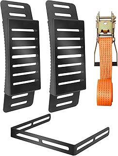 2 Pcs Universal Quick Release Spare Tire Mount, with Ratchet Strap and Vehicle Traction Boads Bracket, Steel, Fit for 30”-40” Diameter Tires
