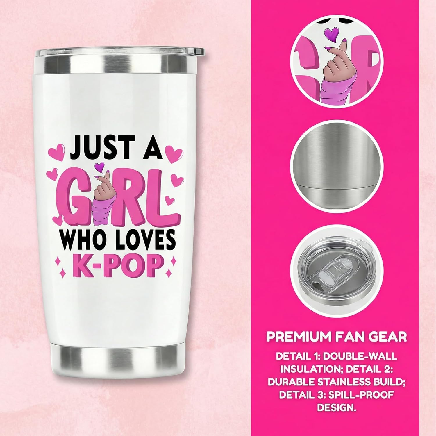 Music-Themed K-pop Fan Gift Set K-pop Decor Just a girl who loves K-pop room decor, living room home goods, girl's bedroom decor gifts, gifts for girls