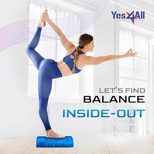 Miniatura 7 de Yes4All Rodillo de espuma EVA de densidad media para espalda, rodillo de media espalda para ejercicio, yoga y pilates de 1236 pulgadas