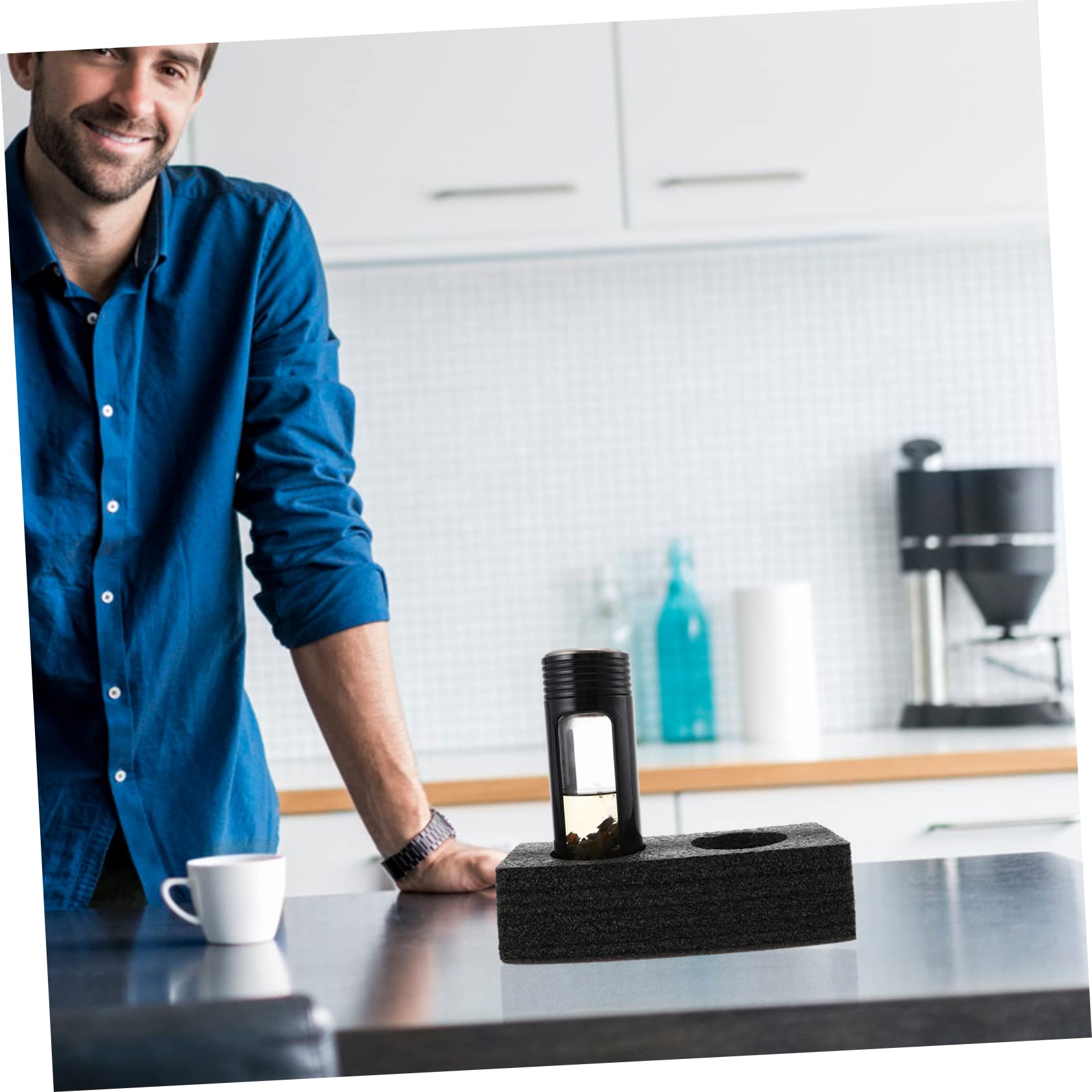 Yardenfun 5 Pcs Portable Milk Tea Carrier Tray Multi Beverage Cup Holder for Takeout Packing Pearl Drink Fixing Accessory for Hot Cold Drinks