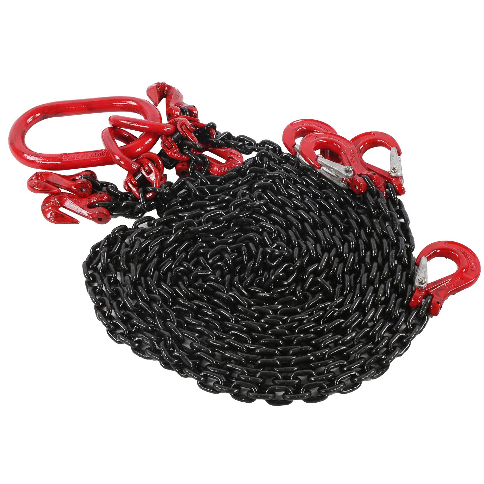 2 Meter Lifting Chain, Adjustable Chain for Mines Ports Buildings, 1T, 6mm, Wide Range of Applications for Steel Plants