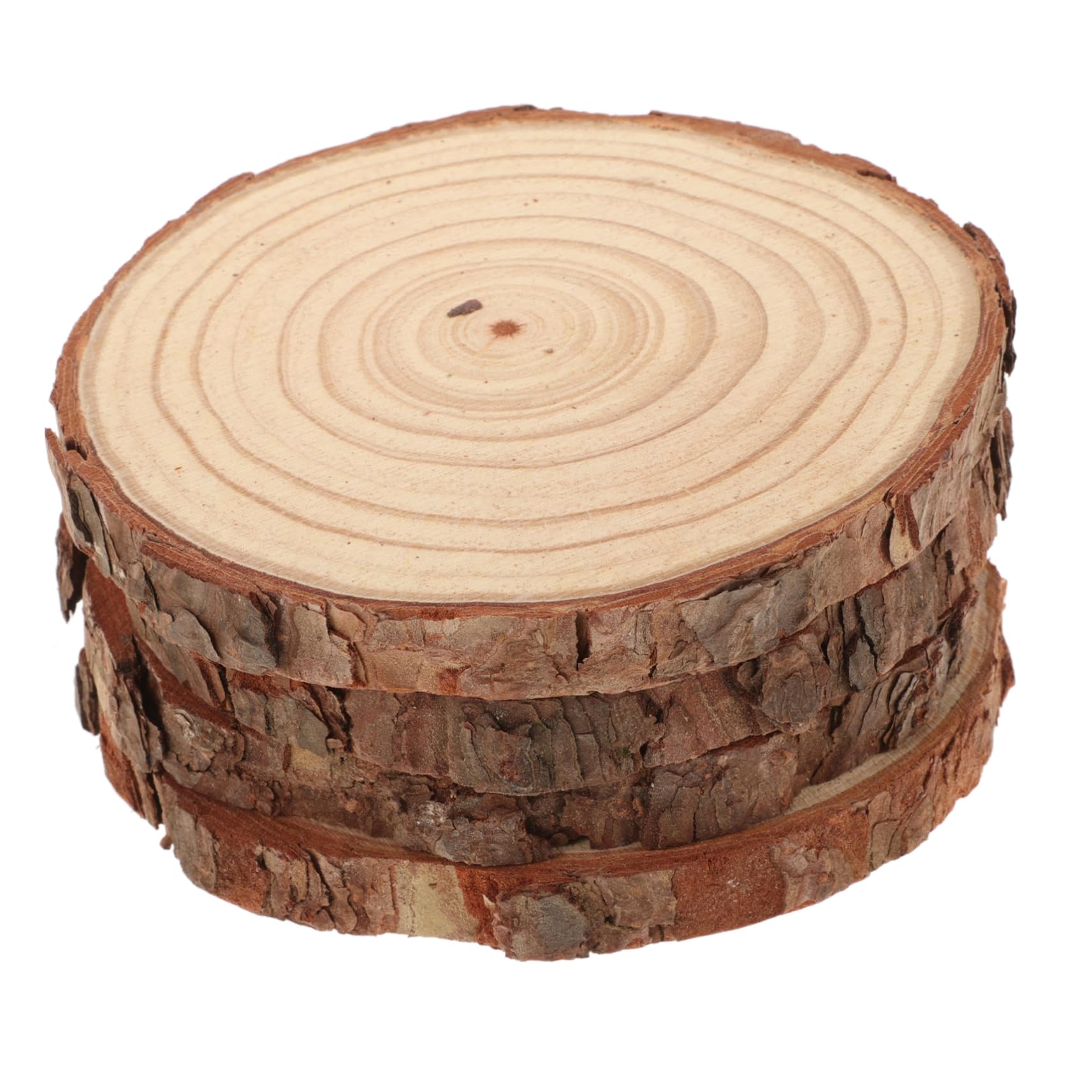 Lurrose 12stücke Unbearbeitete Runde Holzscheiben Für Handwerk Dicke Für Hochzeiten Partys Und Dekorationen