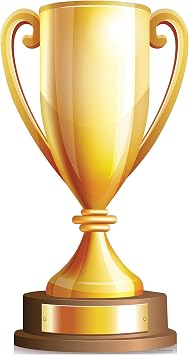 SC878 Large Champions Trophy Cardboard Cutout Standup