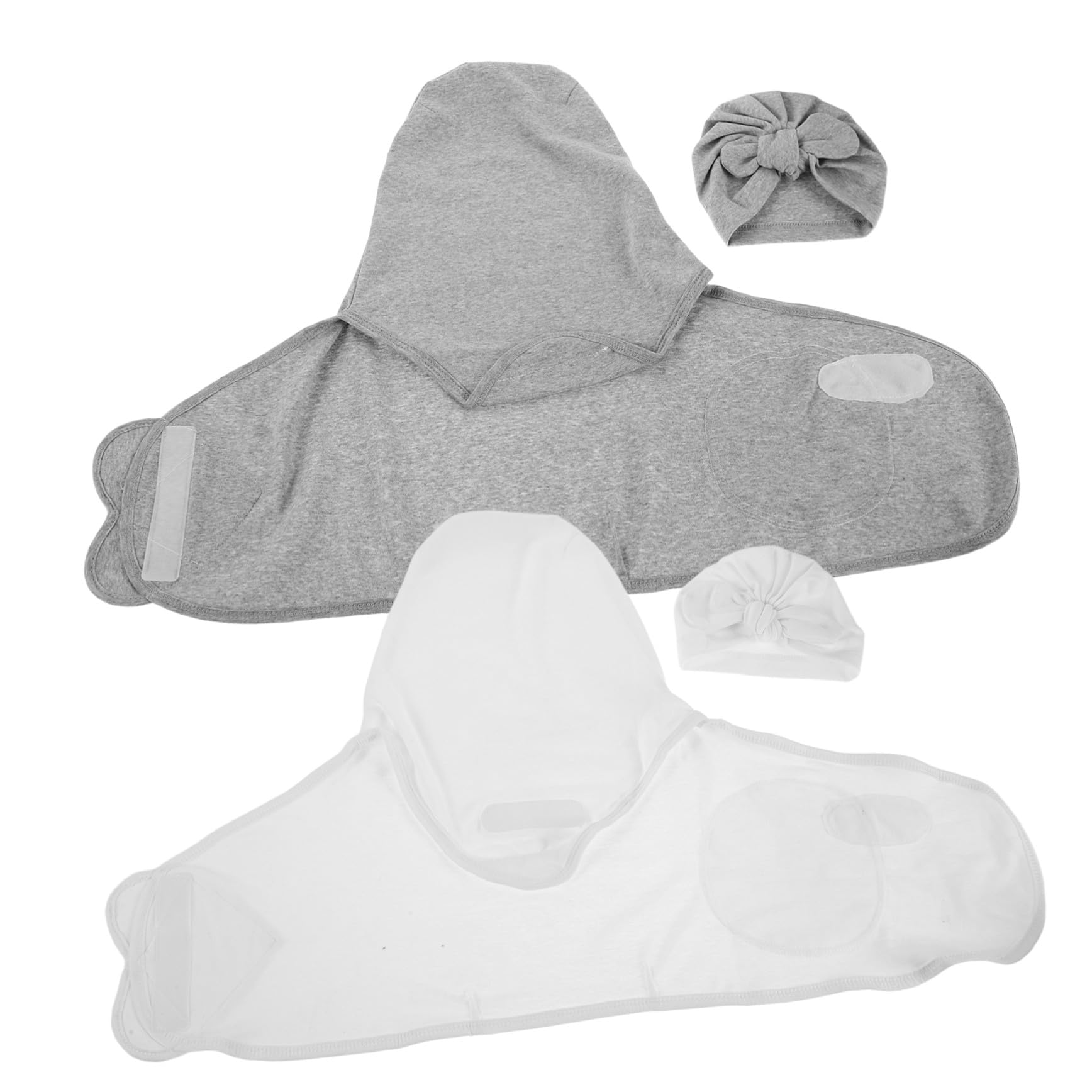 Couvertures portables pour bébé ORFOFE d'emmaillotage pour nouveau-né lot de 2