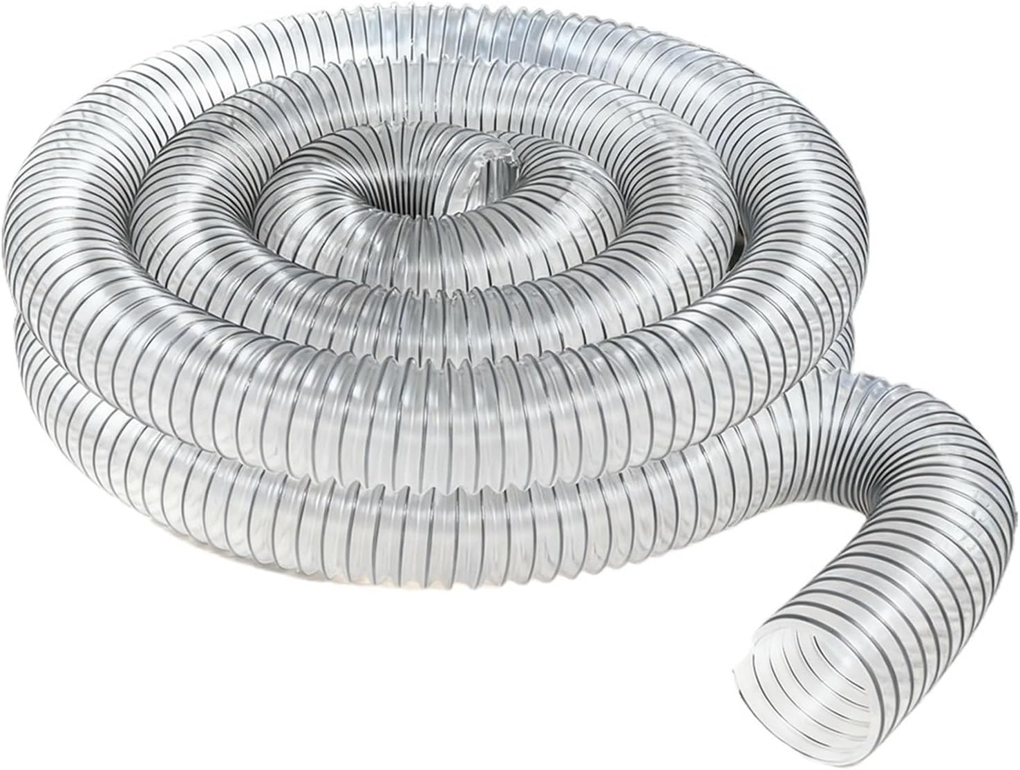 100mm PVC Hose For Vacuum Cleaner Industrial Dust Extractor Woodworking Bellows Clear Collect Pipe(3 m)