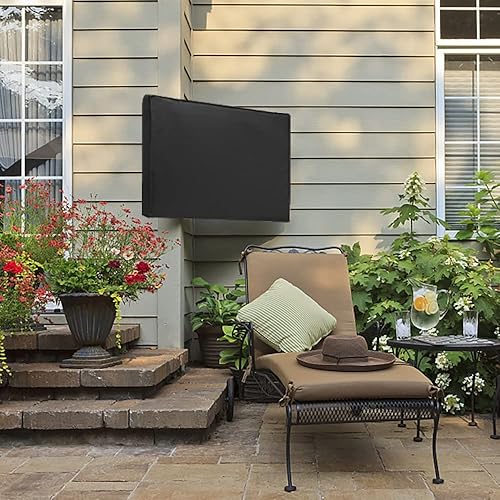 Miniatura 7 de SunPatio Funda de TV para exteriores impermeable y resistente a la intemperie, protector de pantalla de TV para televisores de 41 a 43 pulgadas, se