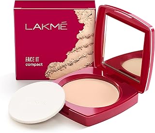 Lakme Forever Matte Compact, Smooth Finish, Lightweight Compact Powder That Lasts for 12 HrsFor A Natural Even Toned Look, Coral, 9g