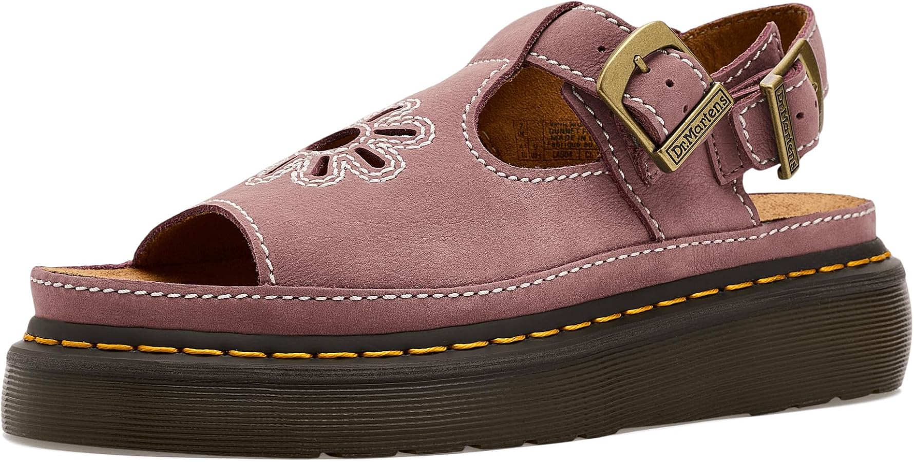 Amazon.com | Dr. Martens Womens Dunnet Flower Dusty Rose UK 5 (US