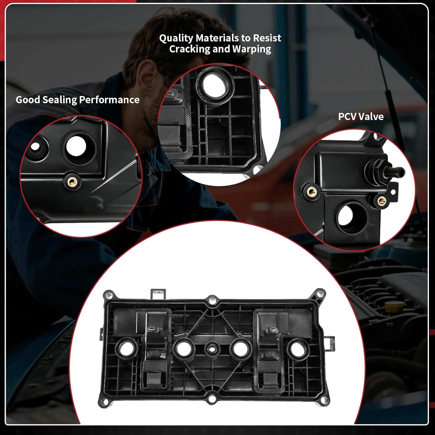 EPPO Valve Cover 13264-ET000, 13264-ET00A Compatible with Nissan 2007–2012 Sentra 2.0L and 2013–2020 NV200 2.0L 13264-ET00B 13264ET000, 13264ET00A, 13264ET00B