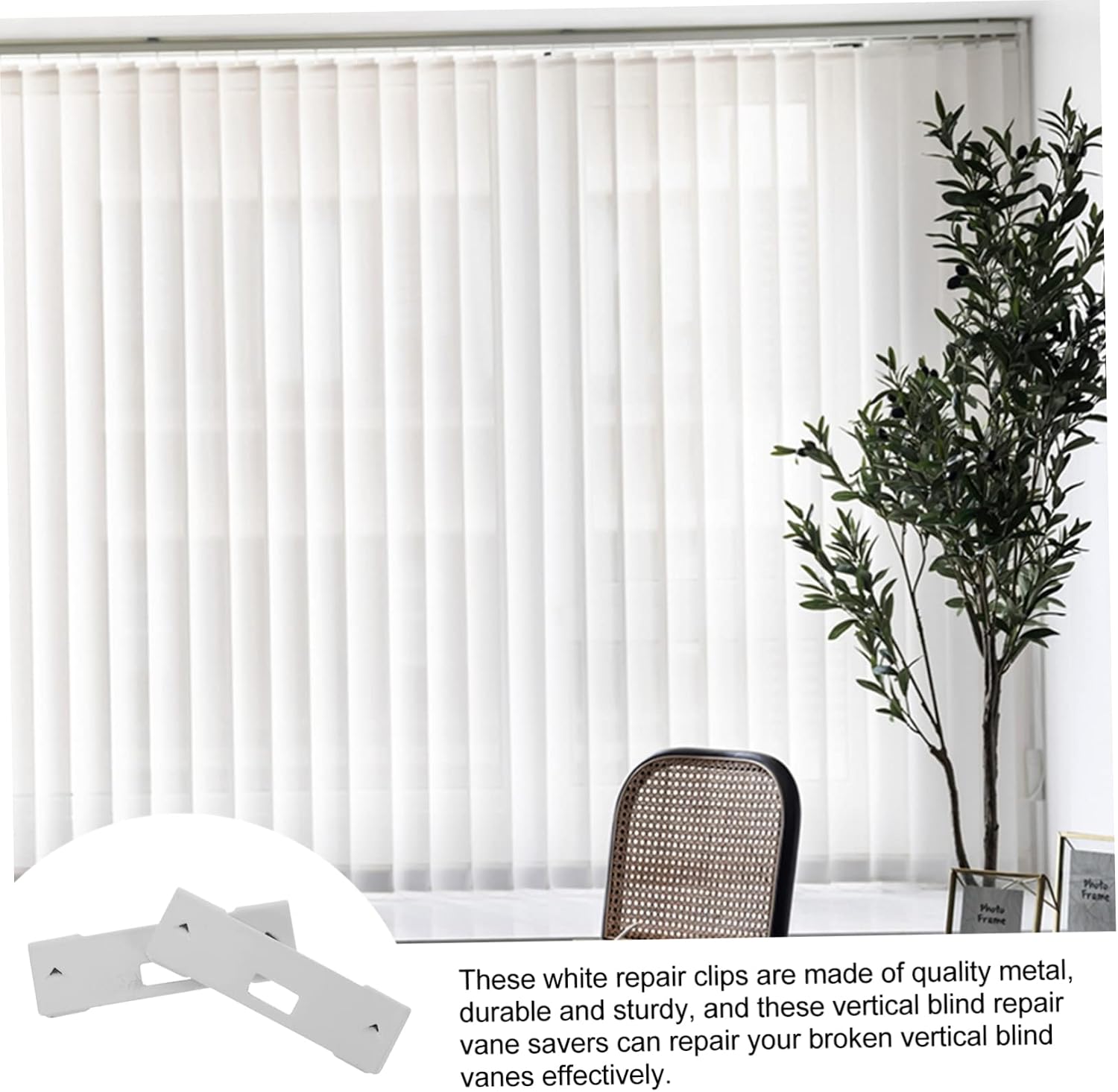 2sets Vertical Blind Repair Vane Savers Blind Repair Clips Curved Clips Easy Install 6pcs*2