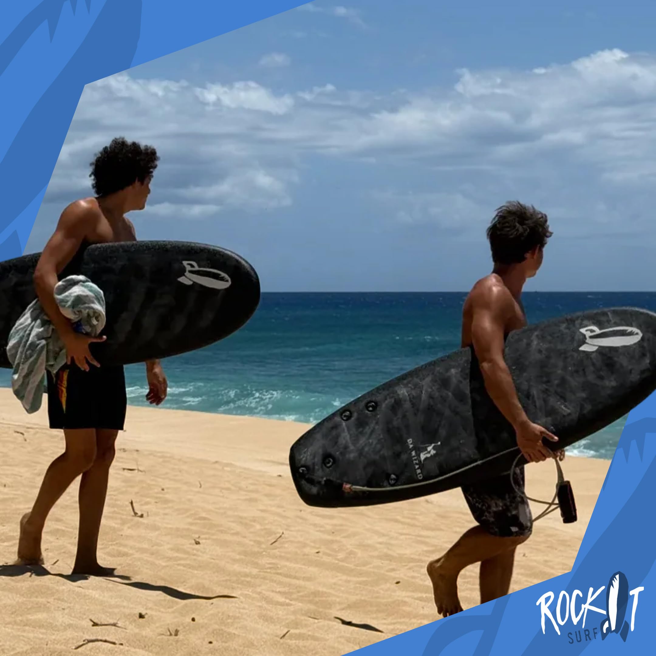 Amazon.com : Rock-It DA Wizard Performance Soft Top Surfboard, 4