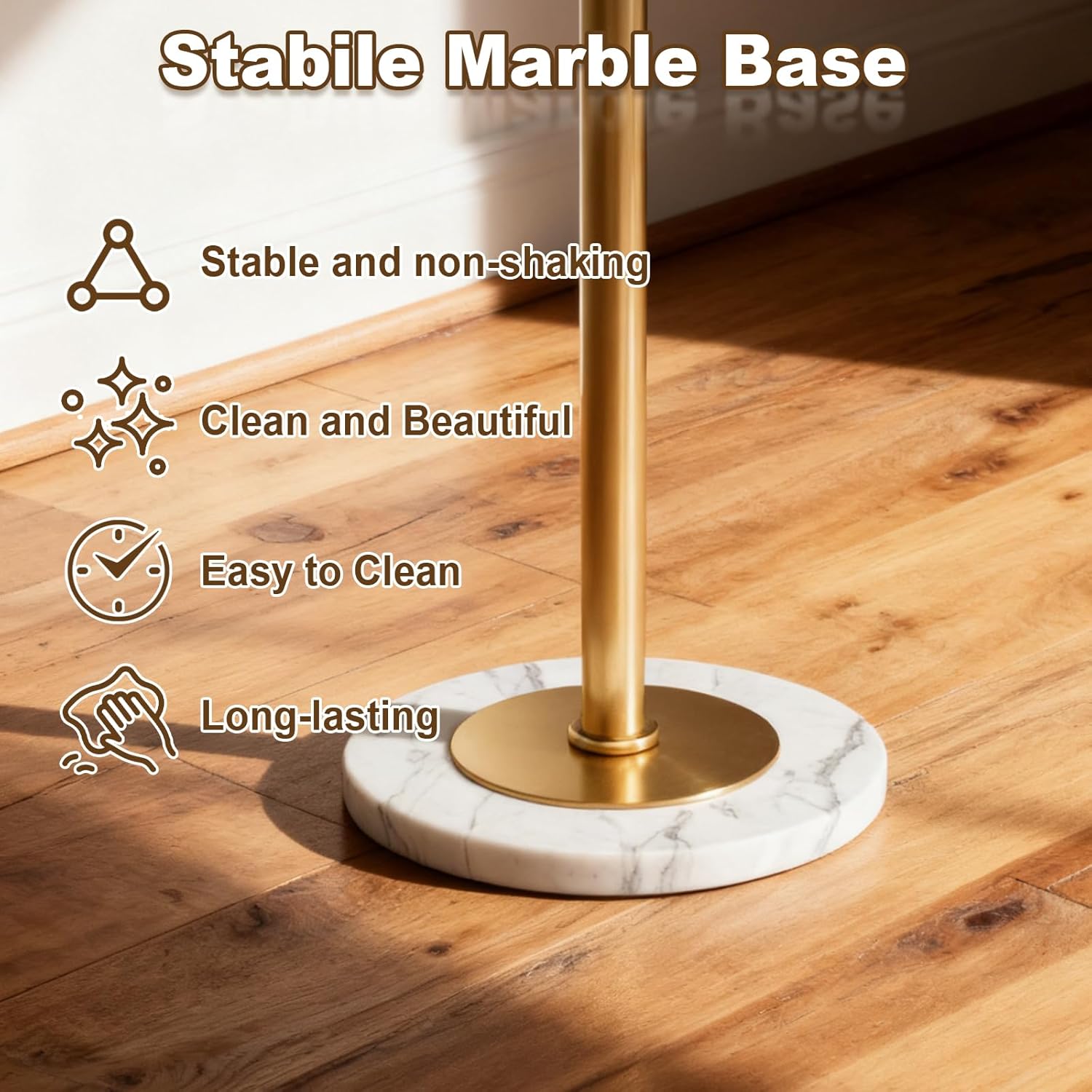 Gold Floor Lamp with Easel, Adjustable 360° Swing-Arm Standing Lamps, 67in Tall Metal Lamp with Marble Base for Living Room, Painting Rooms, Bedroom, Offices, Courtyards