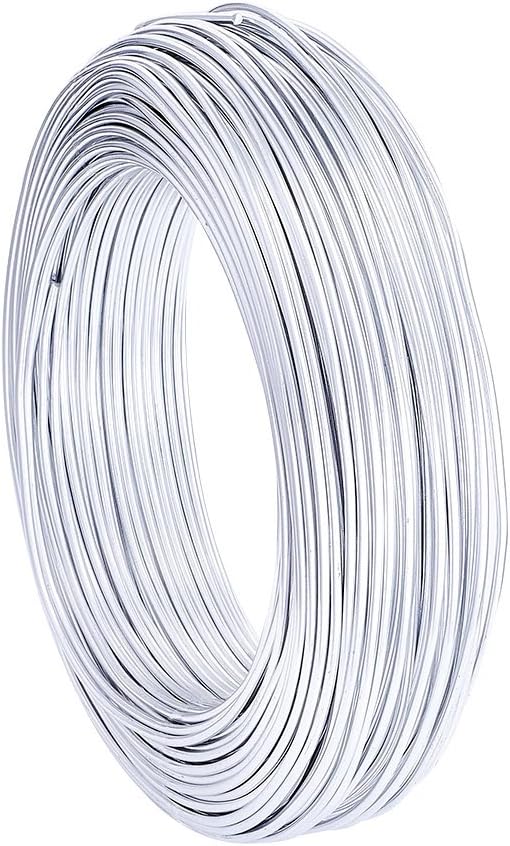 PandaHall 114 Feet Silver Aluminum Wire 2.5mm/10gauge Metal Craft Wire for DIY Manual Arts Jewelry Making (Silver) - Image 3