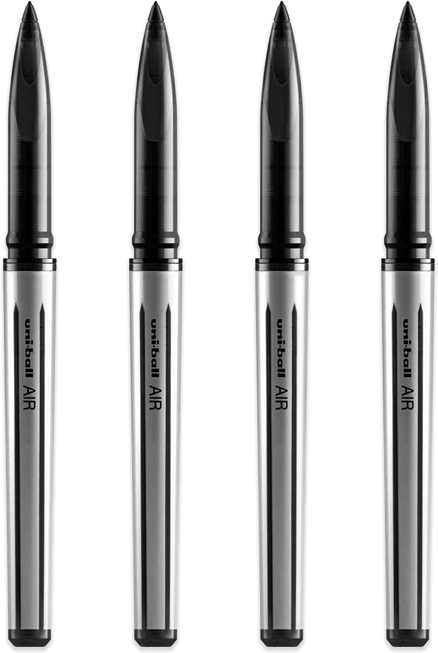 AIR - 0.7mm Medium Rollerball - 4 Pack - Black - UBA-188-L