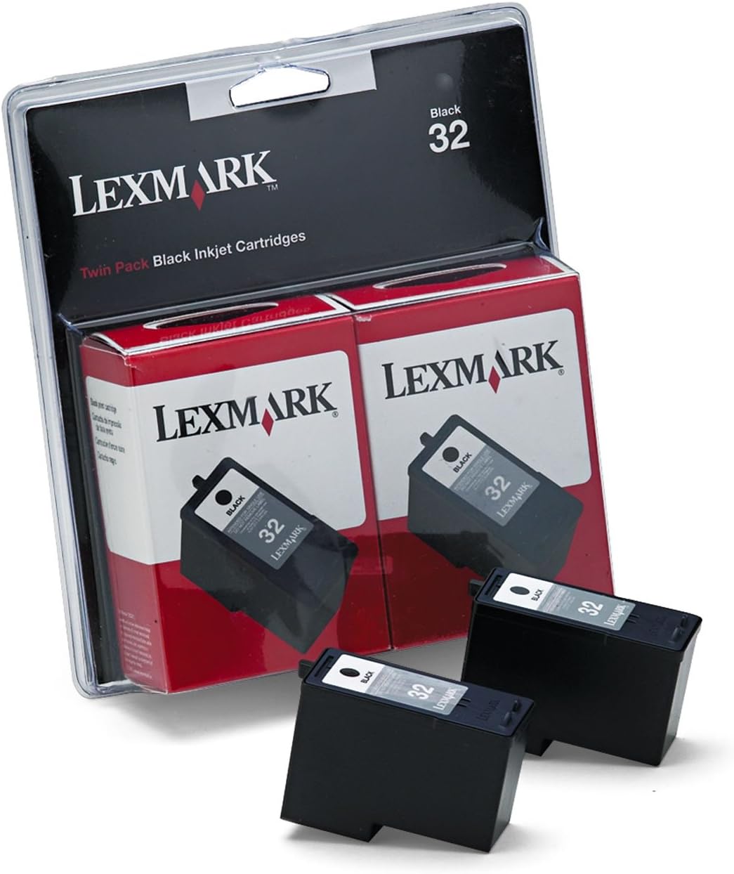 Lexmark 32 Black Ink Cartridges (18C0533), Twin 2/Pack