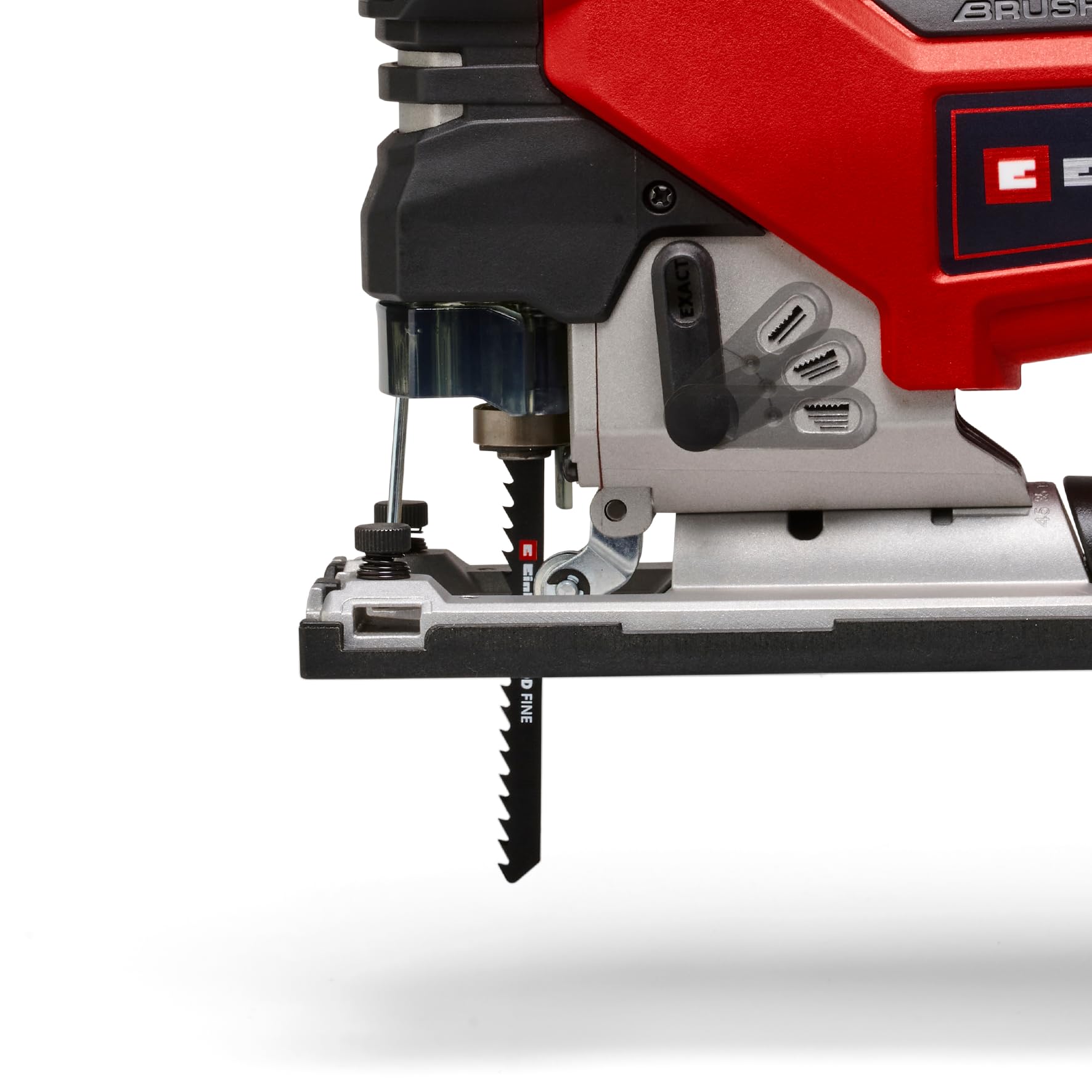 Seghetto alternativo a batteria Einhell Professional TP-JS 18/135 Li BL Power X-Change (18 V, profondità taglio 135 mm su legno, altezza sollevamento 26 mm, brushless, incl. lama, senza batteria)