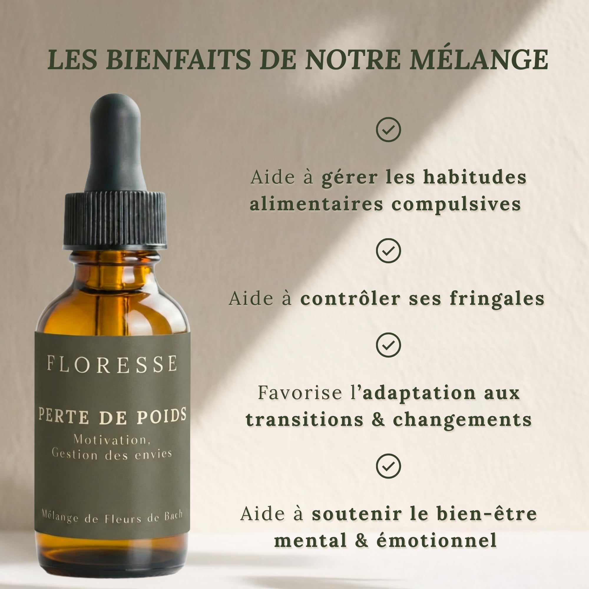 Conseil Fleur de Bach® – Fleurs de Bach PERTE DE POIDS 30ml +1 OFFERT – Cure complète – Grignotage, envies sucrées, contrôle – Retrouver poids de forme – LOT DE 2 FLACONS