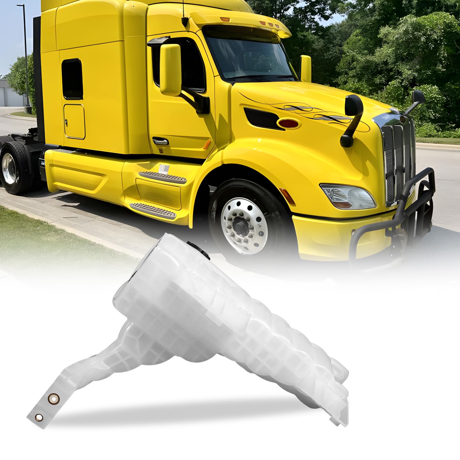 czyopo Coolant Reservoir Tank Fit For 2013 2014 2015 2016 2017 2018 2019 2020 Peterbilt 579 Kenworth T680 T880 DR104002 CP23700