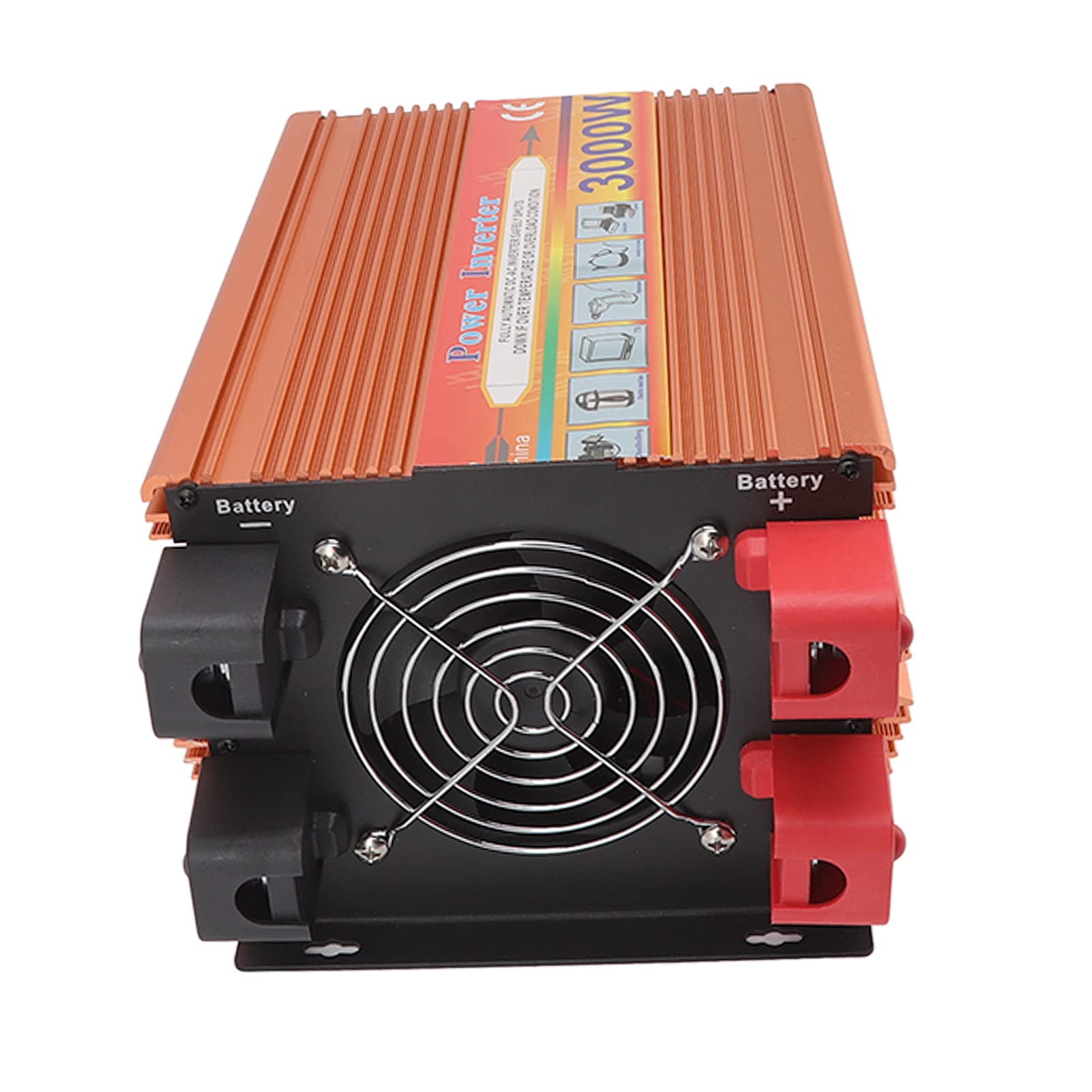 Przenośny falownik 3000W UPS DC 12V do AC 220V Konwerter mocy ze stopu aluminium Transformator słoneczny do samochodu w domu