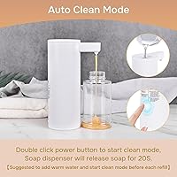 Vista 4 de Automatic Soap Dispenser Stainless Steel with Sensor Infrared Soap Dispenser Electric IPX5 Waterproof USB-C Charging Motion Sensor for Kitchen &