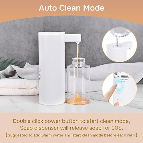 Miniatura 4 de Dispensador automático de jabón de acero inoxidable con sensor, dispensador de jabón infrarrojo, eléctrico, IPX5, impermeable, USB-C, sensor de