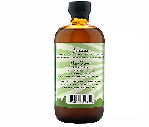 Miniatura 2 de Barrel Roll Bar Essentials Mezcladores de cóctel - Kit de cóctel Mojito - Mezcla de bebida de mojito totalmente natural - Jarabes de cóctel hechos a