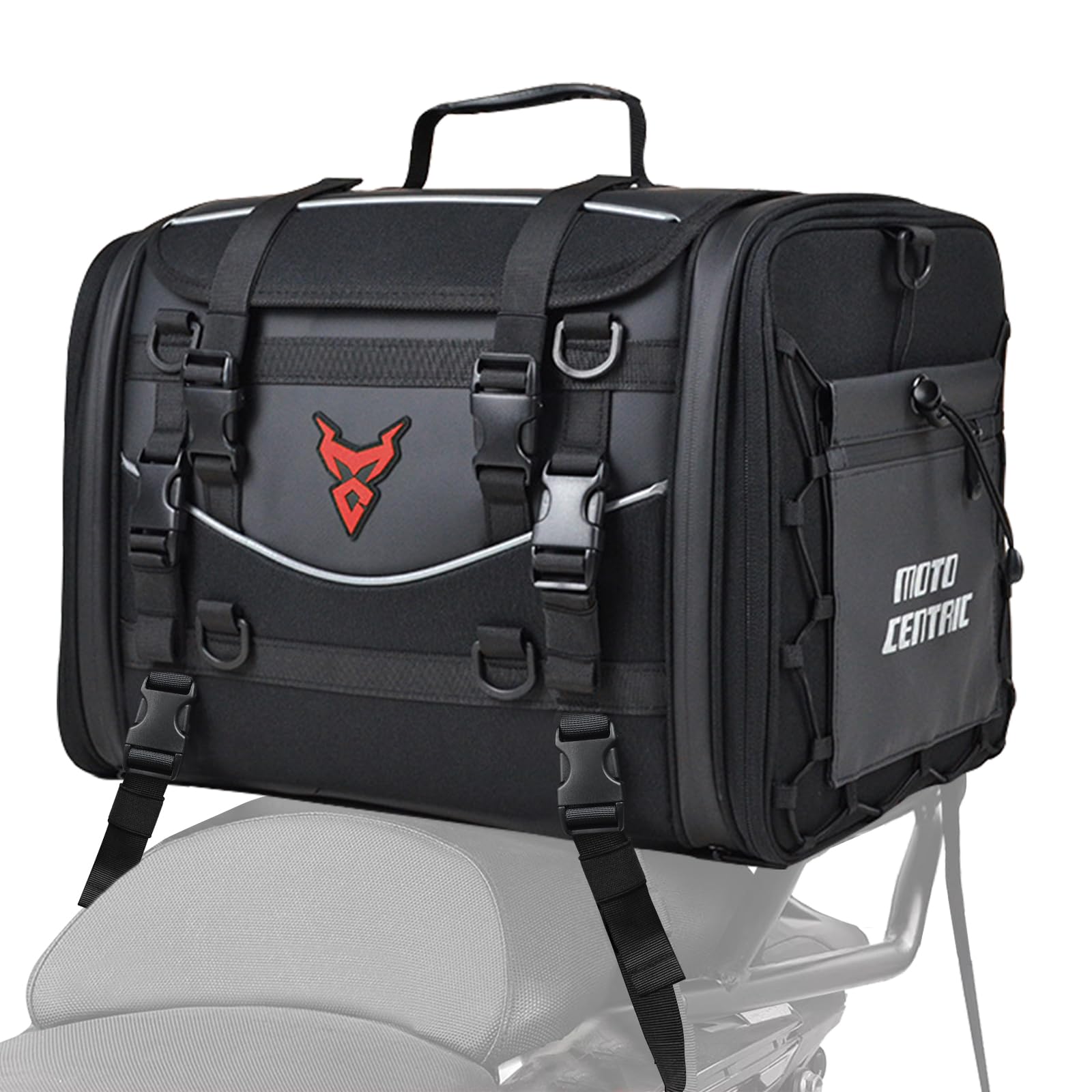 Amazon | MIGHTYDUTY バイク シートバッグ 大容量 45-60L 拡張機能