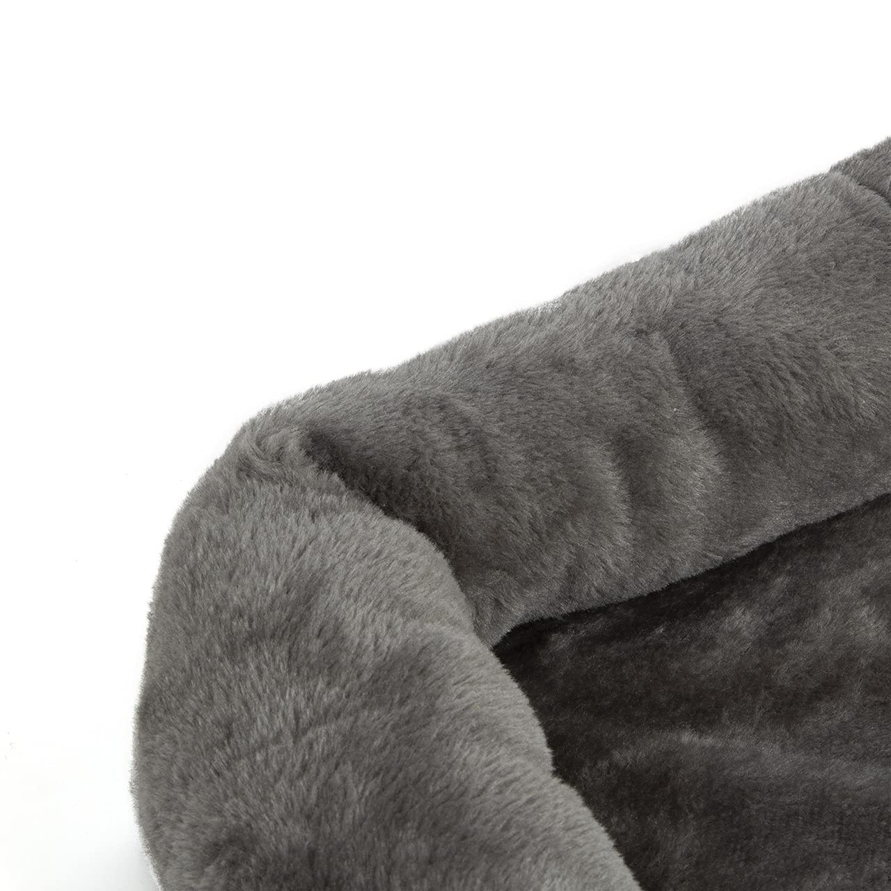 CanadianCat Company | LOVESEAT Katzen Fensterliege - Hängebett für Katzen mit weicher Polsterung für die Fensterbank - einfache Befestigung | hellgrau | 55 x 47 x 7 cm