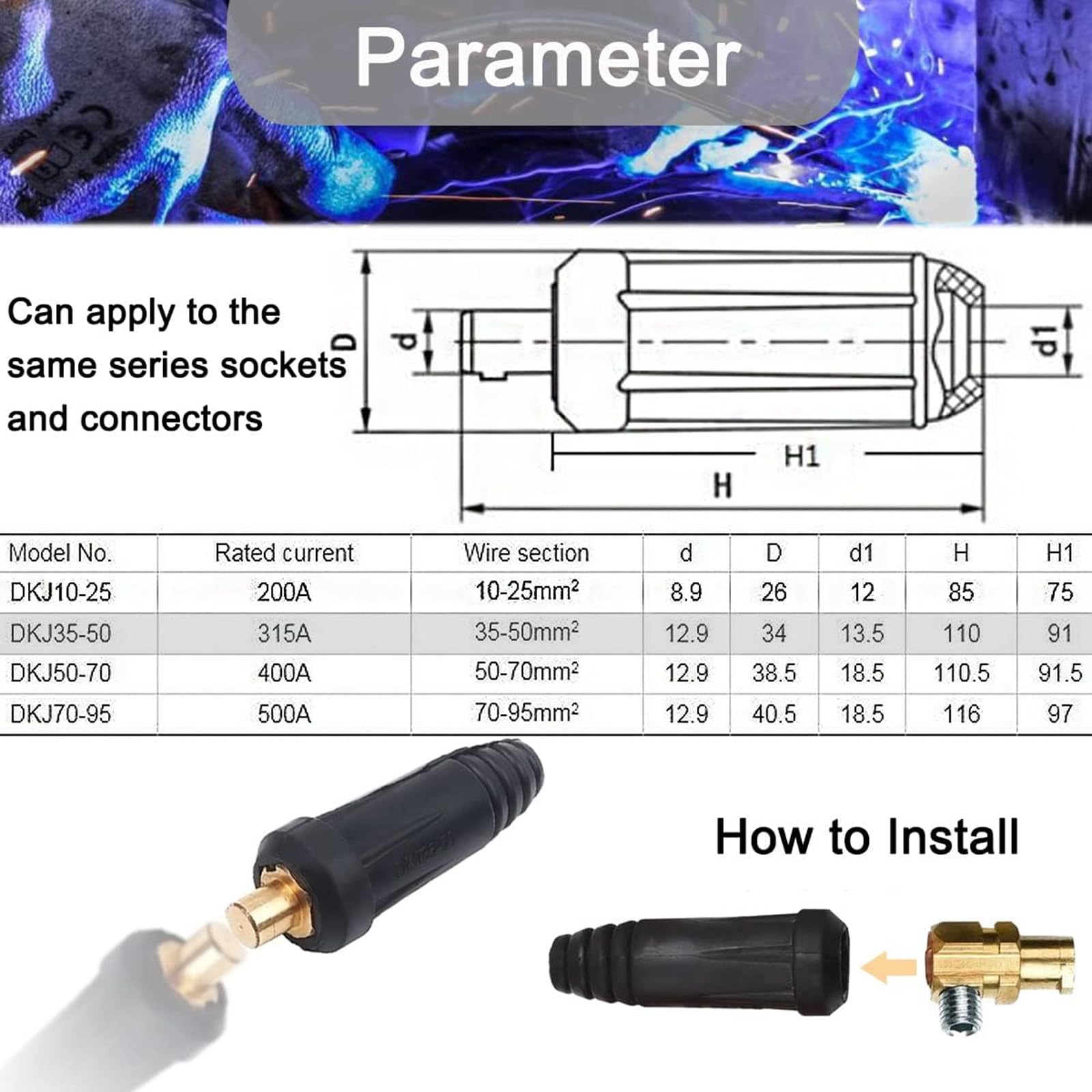 Amazon.co.jp: 2 個溶接ケーブルジョイントクイックコネクタペア