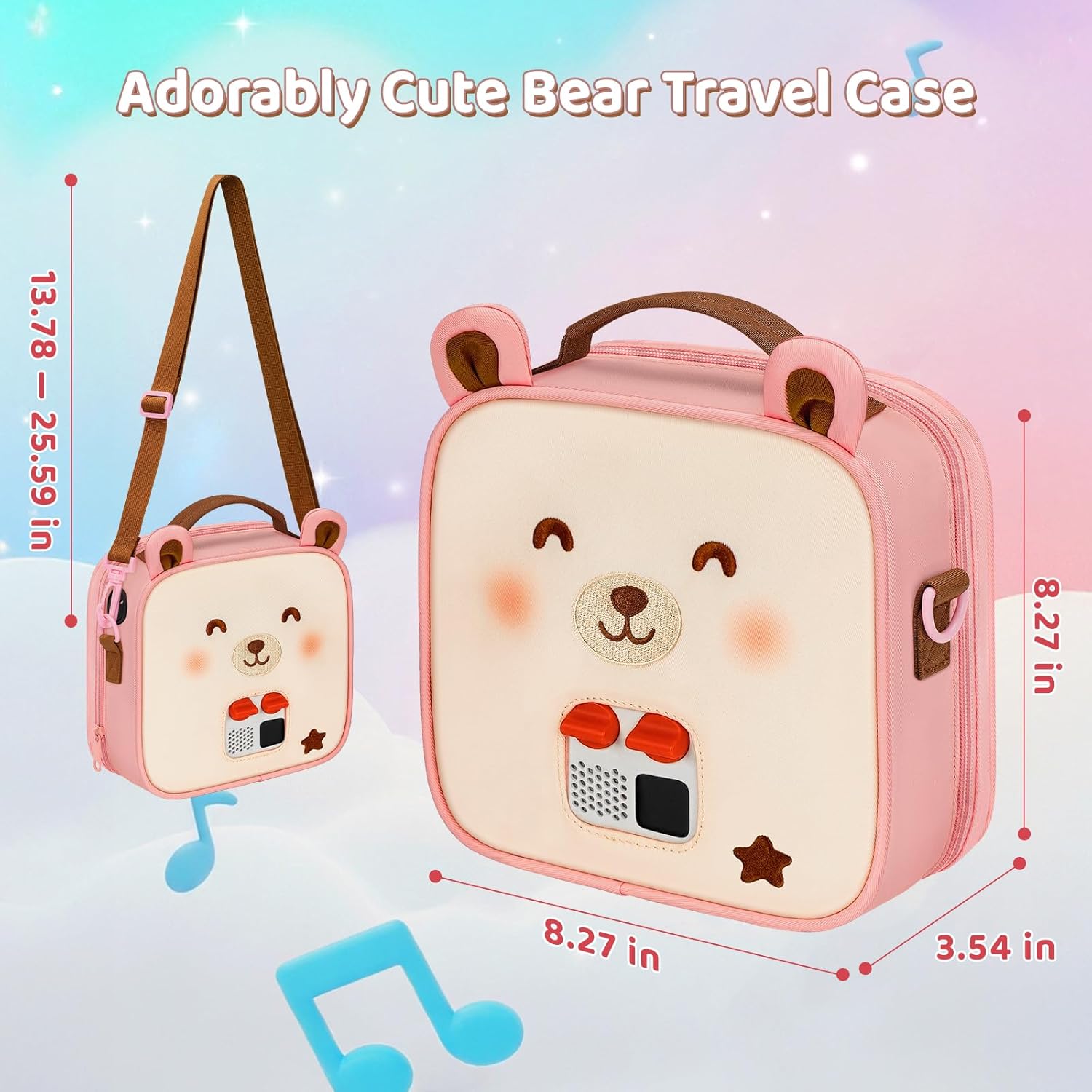 YOREPEK Travel Carrying Case for Yoto Mini (2024 Edition), 40-Card Storage Bag for Yoto Mini Player, Headphones & Accessories, Open-Access Design for In-Bag Play, 3 Year Old Girl Gifts (Bag Only) - Image 8