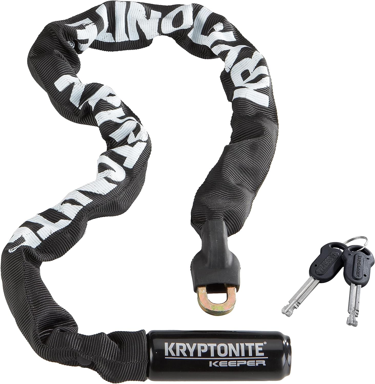 Kryptonite Evolution Mini-7 Serrure avec câble et support flexibles - Orange, 7 pouces & Keeper 785 Integrated Chain - Antivol chaîne - Integrated Chain - Noir - 7 mm x 85 cm