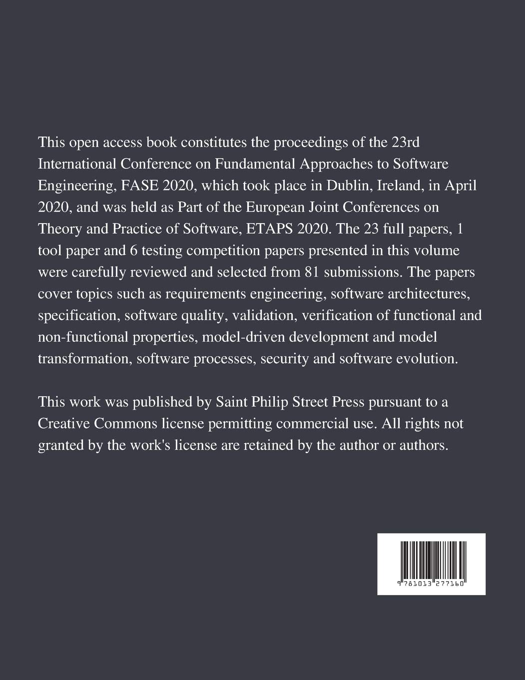 Fundamental Approaches to Software Engineering