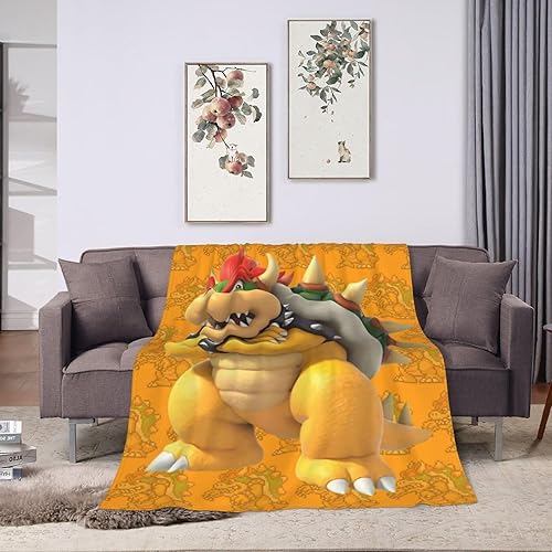 Miniatura 7 de Manta de dibujos animados de anime, mantas de franela ultra suave, adecuadas para todas las estaciones, decoración cálida del hogar, 50 x 40 pulgadas